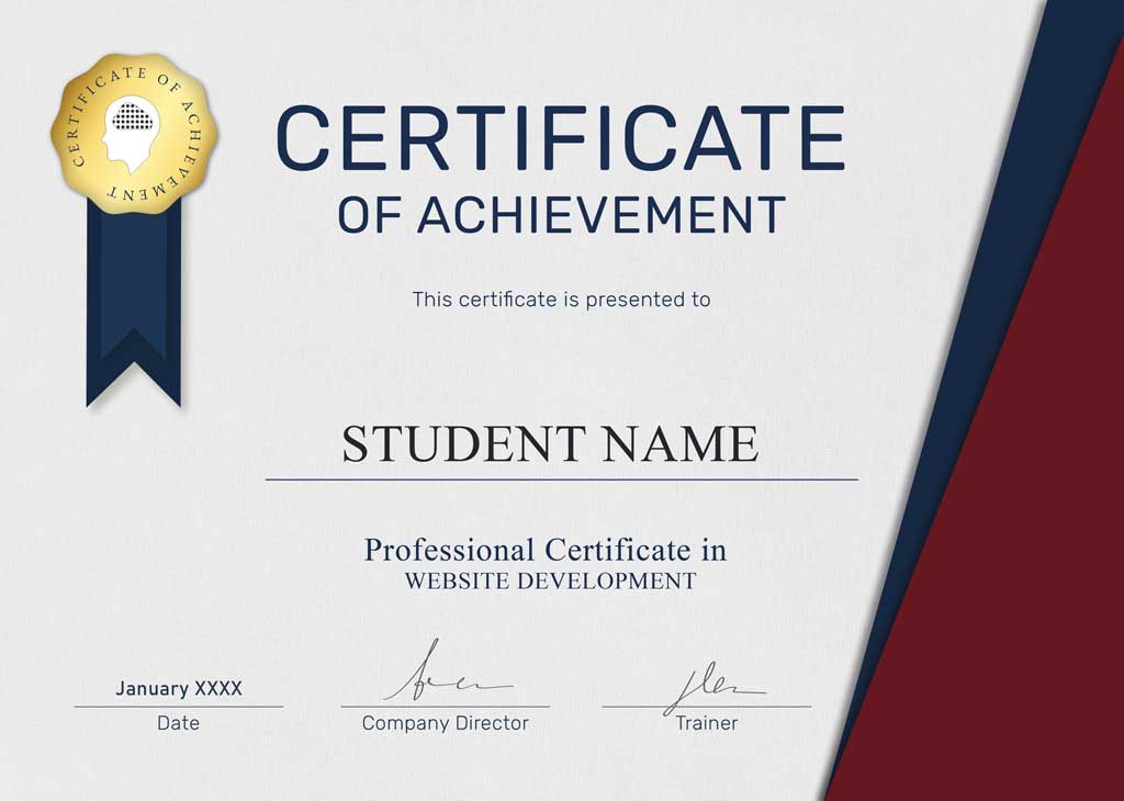 website development course